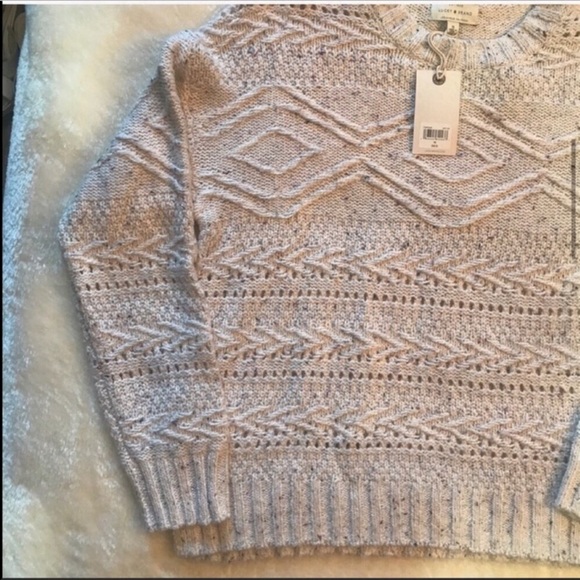 Lucky Brand Cable Knit Chunky Soft Sweater - Picture 4 of 10